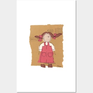 red pinafore Posters and Art